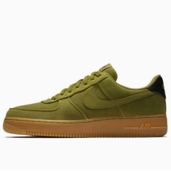 Nike Air Force 1 Low Premium Gum Sole Camper Green Size 10.5 - Picture 1 of 13
